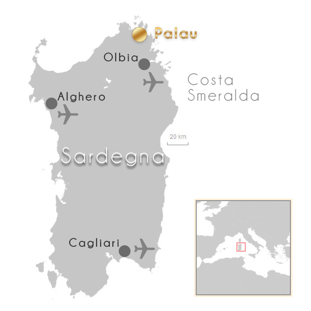 Map Sardinien Palau